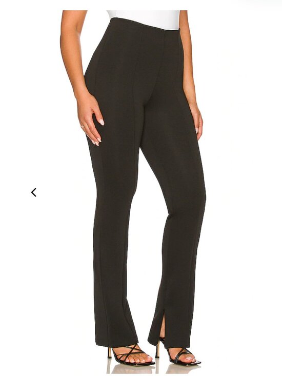 Good American Pants - Good American Good Waist Flare Scuba Pants – Black – Size 2XL